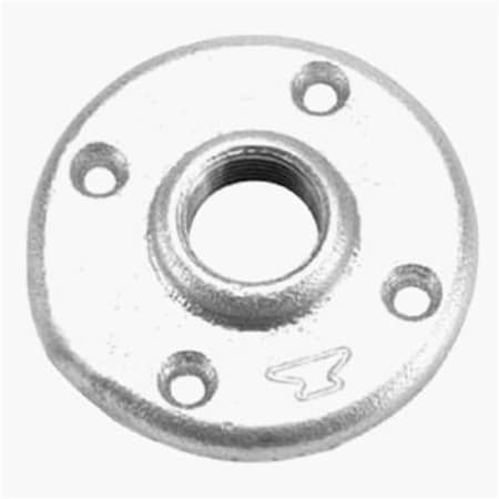 Anvil 8700164257 .5 in. Malleable Iron Pipe Fitting Galvanized Floor Flange 234211